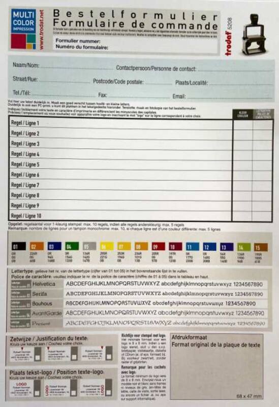 Tampon Trodat Professional 5208 Assortiment