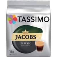 Café Tassimo Capsules Espresso Intenso 16 Unités de 7 g