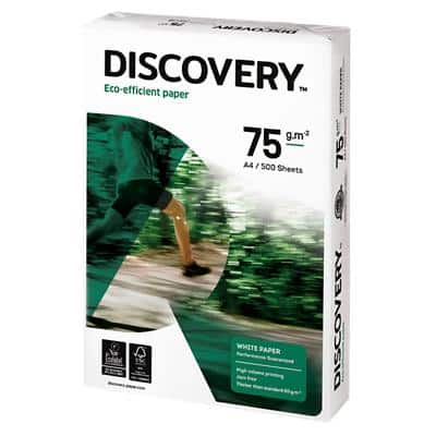 Discovery Eco-efficient DIN A4 Druckerpapier 75 g/m² Glatt Weiß 500 Blatt