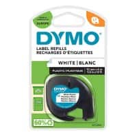 Ruban d'étiquettes DYMO LT Authentique 91221 S0721660 Autocollantes Noir sur blanc 12 mm x 4 m