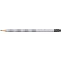 Crayon graphite avec gomme Faber-Castell Grip 2001 HB Gris