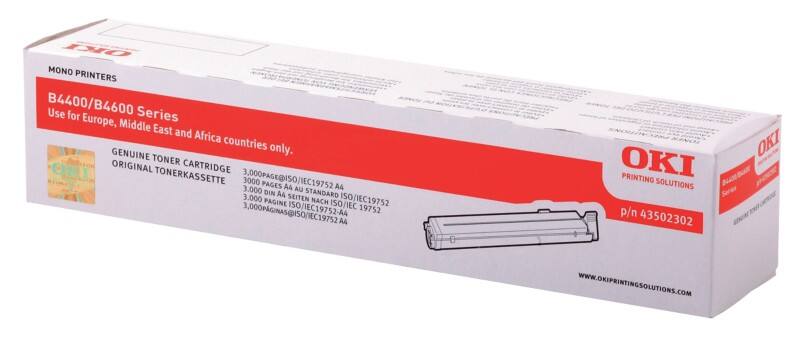 OKI 43502302 Original Tonerkartusche Schwarz