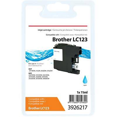Cartouche jet d'encre Viking Compatible Brother LC123C Cyan
