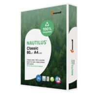 Nautilus Classic DIN A4 Druckerpapier Recycelt 100%, EU Eco label 80 g/m² Milchglas Weiß 500 Blatt