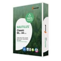 Papier imprimante Nautilus Classic A4 Recyclé 100% 80 g/m² Dépoli Blanc 500 Feuilles