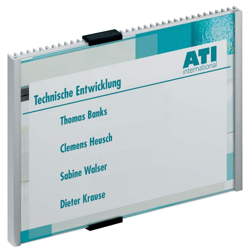 DURABLE Informationsschild Aluminium, Acrylglas 14,9 x 5,3 cm