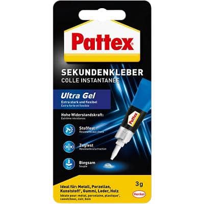 Super glue Permanente Pattex Ultra Gel Transparent PSG2C 3g