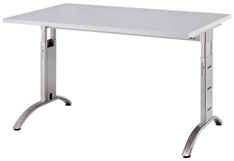 Bureau Hammerbacher Future Gris clair 1200 x 800 x 850 x 650 - 850 mm