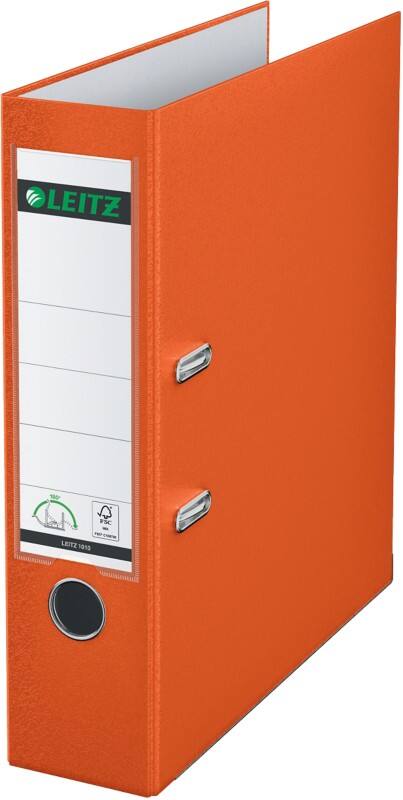 Leitz 180° Ordner Breit A4 82 mm Orange 2 Ringe 1010 Kunststoff Glatt Hochformat