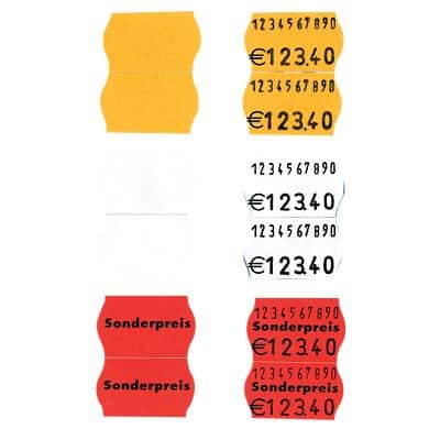 Étiquettes SATO 2,6 x 1,6 cm Orange fluo 1200 Unités