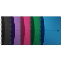 Oxford Office Urban Mix A4 Spiralbindung Farbig sortiert PP Cover Notizbuch kariert 90 Blatt