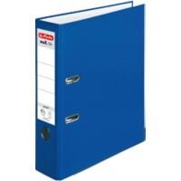 herlitz maX.file protect Ordner A4 80 mm Blau 2 Ringe 5480405 Pappkarton, PP (Polypropylen) Texturiert Hochformat