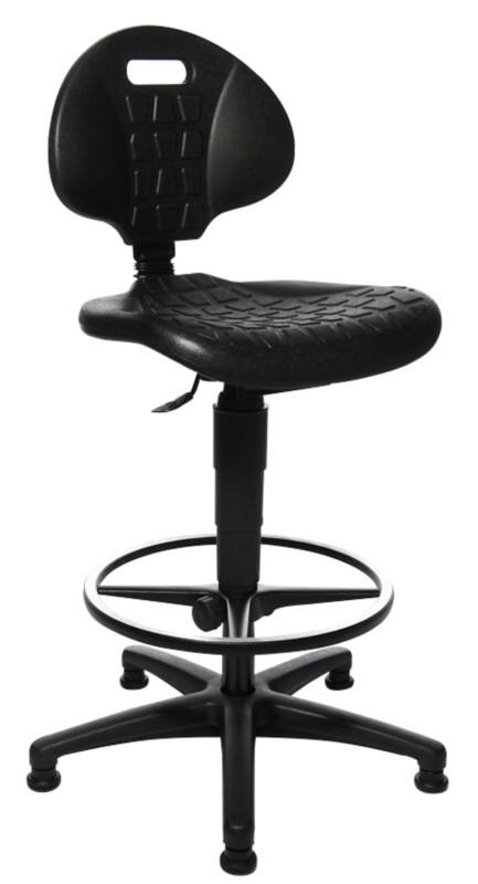 Siège pivotant TEC 20 Counter TOPSTAR Plastique Sans accoudoirs Noir 110 kg
