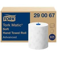 Tork Matic Advanced Falthandtücher H1 Gerollt Weiss 2-lagig 290067 6 Rollen à 150 m