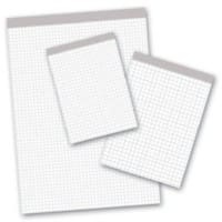 Ursus Style A5 Oben gebunden Weiß Papierumschlag Abreissnotizblock 5mm quadratisch 100 Blatt 10 Stück