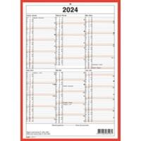 Simplex Jahresplaner A4 2022 6 Monate pro 1 Seite Hoch Weiss 2-sprachig (D/F) 21 x 29.7 cm