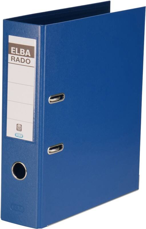 ELBA Rado Plast Ordner Breit A4 80 mm Blau 2 Ringe Rado Plast PVC (Polyvinylchlorid) Hochformat