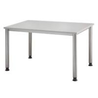 Bureau droit Hammerbacher Matrix Gris clair 1'200 x 800 x 760 x 68 - 76 mm