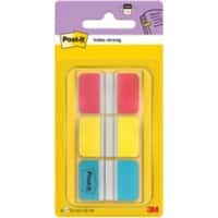 Index Post-it Strong 686-RYB Assortiment 25,4 x 38,1 mm 22 x 3 unités