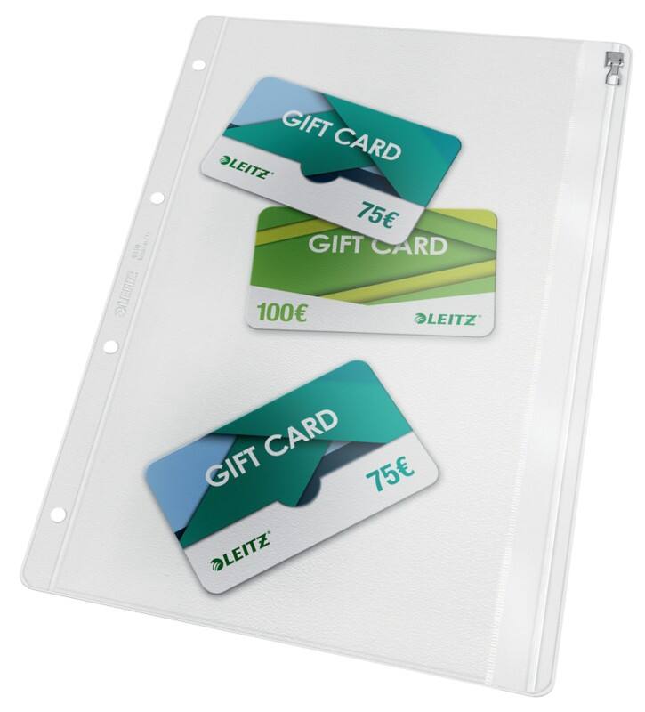 Pochettes multi-usage Leitz 40400000 A4 Zip PVC (Polychlorure de vinyle) 4 21 (l) x 31 (H) cm Transparent