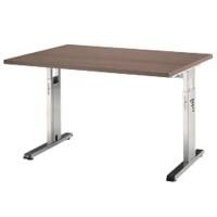 Bureau droit Hammerbacher Matrix Noyer 1 200 x 800 x 850 x 650 - 850 mm