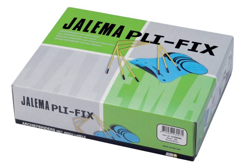 Reliures Djois Pli-Fix Jaune métal, plastique 100 unités