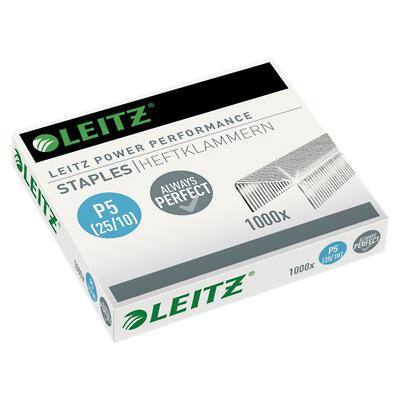 Leitz Power Performance 25/10 Heftklammern 55740000 Verzinkter Stahl Silber 1000 Stück