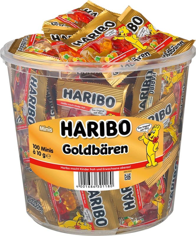 Bonbons Haribo L'ours d'or 100 Unités de 10 g