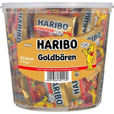 Bonbons Haribo L'ours d'or 100 Unités de 10 g