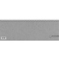 Calendrier de bureau Glocken 2026 1 Semaine sur 2 pages Allemand, Anglais, Français, Italien 29,7 (L) x 10,5 (H) cm Gris