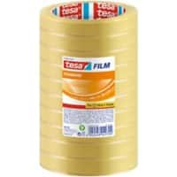 tesa Klebeband tesafilm Standard 57388 Transparent 15 mm (B) x 66 m (L) PP (Polypropylen) 10 Rollen