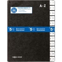 PAGNA Pultordner 24 Schwarz DIN A4 Hartpappe A - Z Schwarz