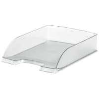 Corbeille à courrier Leitz Plus 5227 A4 Transparent givré 25,5 x 35,7 x 7 cm