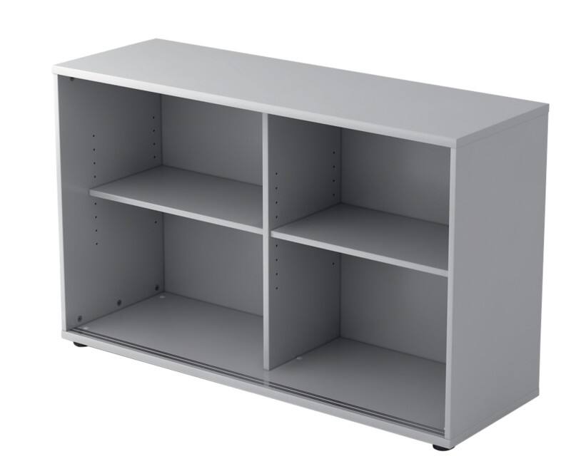 Armoire à portes coulissantes Hammerbacher Matrix Aggloméré, Résine de mélamine 1 Étagère 1200 x 400 x 748 mm Gris