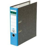 Classeur Rado ELBA A4 80 mm Bleu, Noir 2 anneaux Effet Marbre