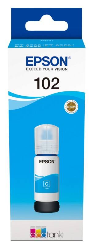Bouteille d'encre Epson 102 D'origine C13T03R240 Cyan 70 ml