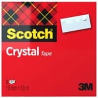 Scotch Crystal Klebeband 19 mm x 10 m Transparent Kristallklar