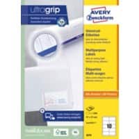 AVERY Zweckform Universaletiketten 3679 Ultragrip Weiss DIN A4 97 x 55 mm 100 Blatt à 10 Etiketten