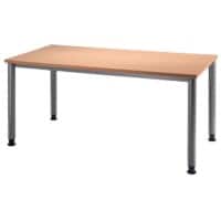 Bureau droit Hammerbacher Matrix Effect hêtre 1'600 x 800 x 760 x 68 - 76 mm