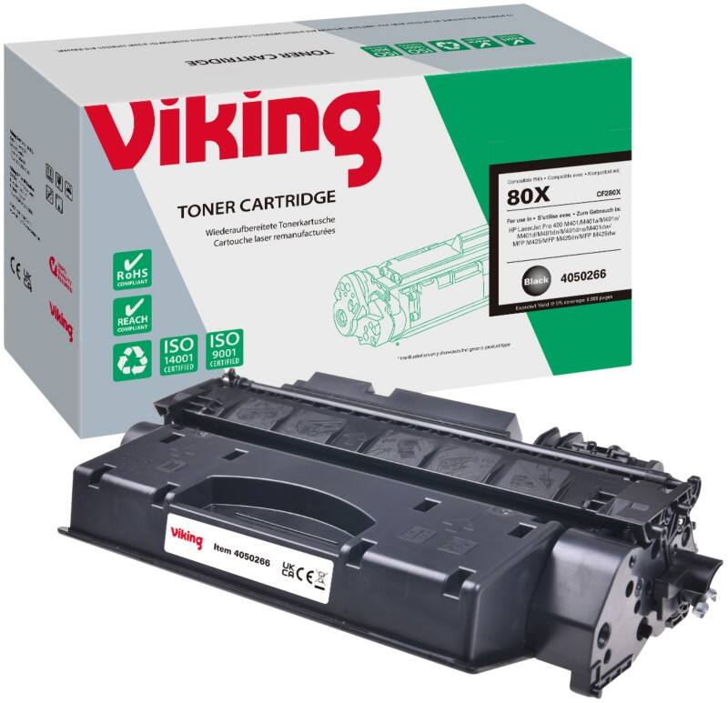 Toner Viking 80X compatible HP CF280X Noir