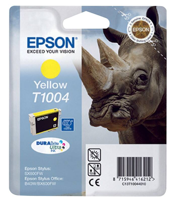 Cartouche jet d'encre Epson T1004 D'origine C13T10044010 Jaune