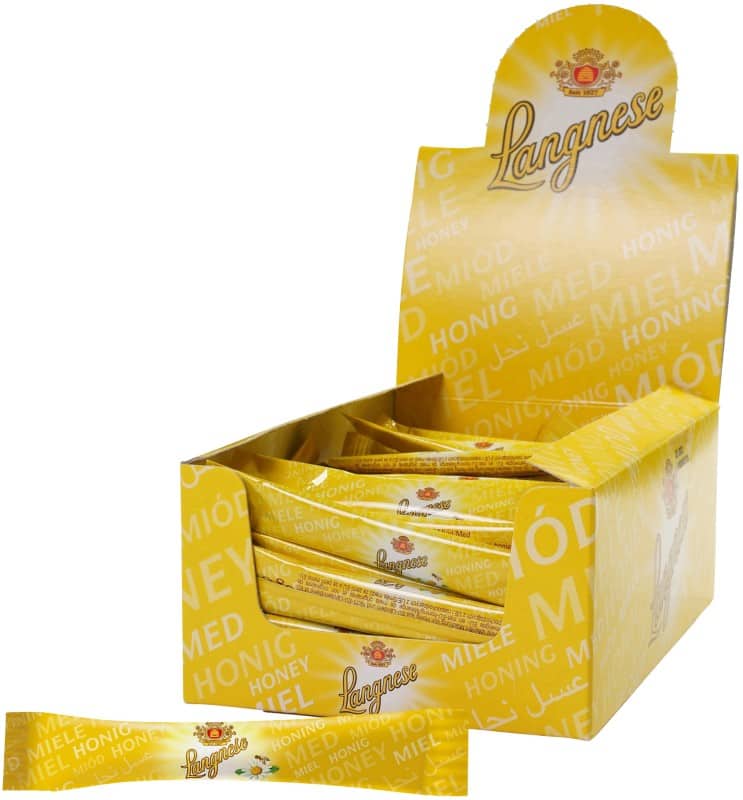 Sachets Langnese Bâtonnets de miel 80 Unités de 8 g