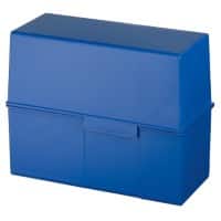 HAN Karteikartenbox DIN A5 450 Karten Blau 22,8 x 10,2 x 7,1 cm