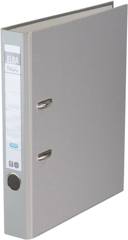 ELBA Rado Brilliant Ordner Schmal A4 50 mm Grau 2 Ringe 100022608 Kunststoff