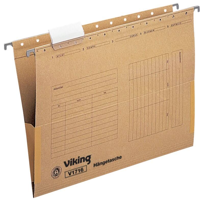 Dossiers suspendus Viking A4 V 230 g/m² Marron 25 Unités