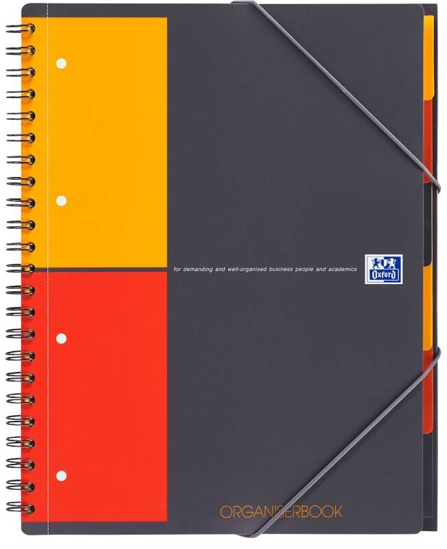 Cahier de projets OXFORD International A4 Quadrillé Reliure en spirale Polypropylene Assortiment 160 Pages 80 Feuilles