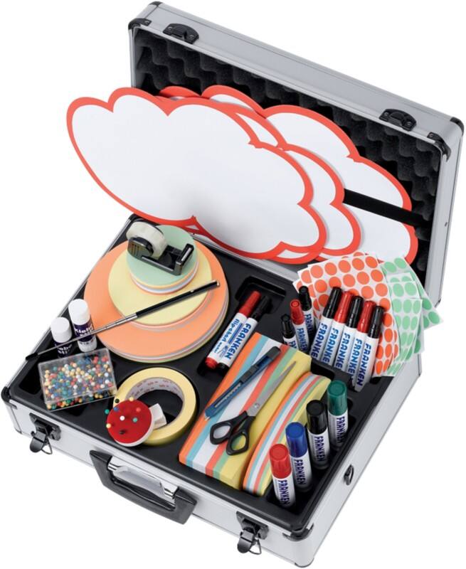 Franken Profi Moderationskoffer 48 x 16 cm Aluminium Silber 2566 Stück