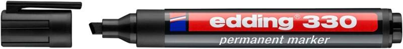 edding 330 330 Permanentmarker  Breit Keilspitze 1 - 5 mm Schwarz Nachfüllbar Wasserbeständig
