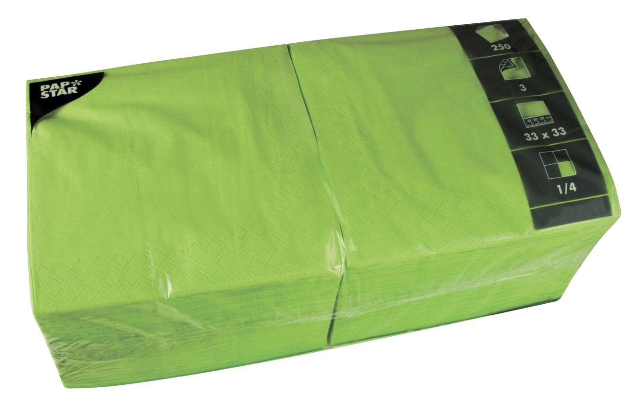 PAPSTAR Servietten 250 Stück Apfelgrün 250 Stück
