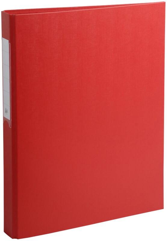 Classeur Exacompta 25 mm Carte, PP (Polypropylène) A4 2 Anneaux Rouge